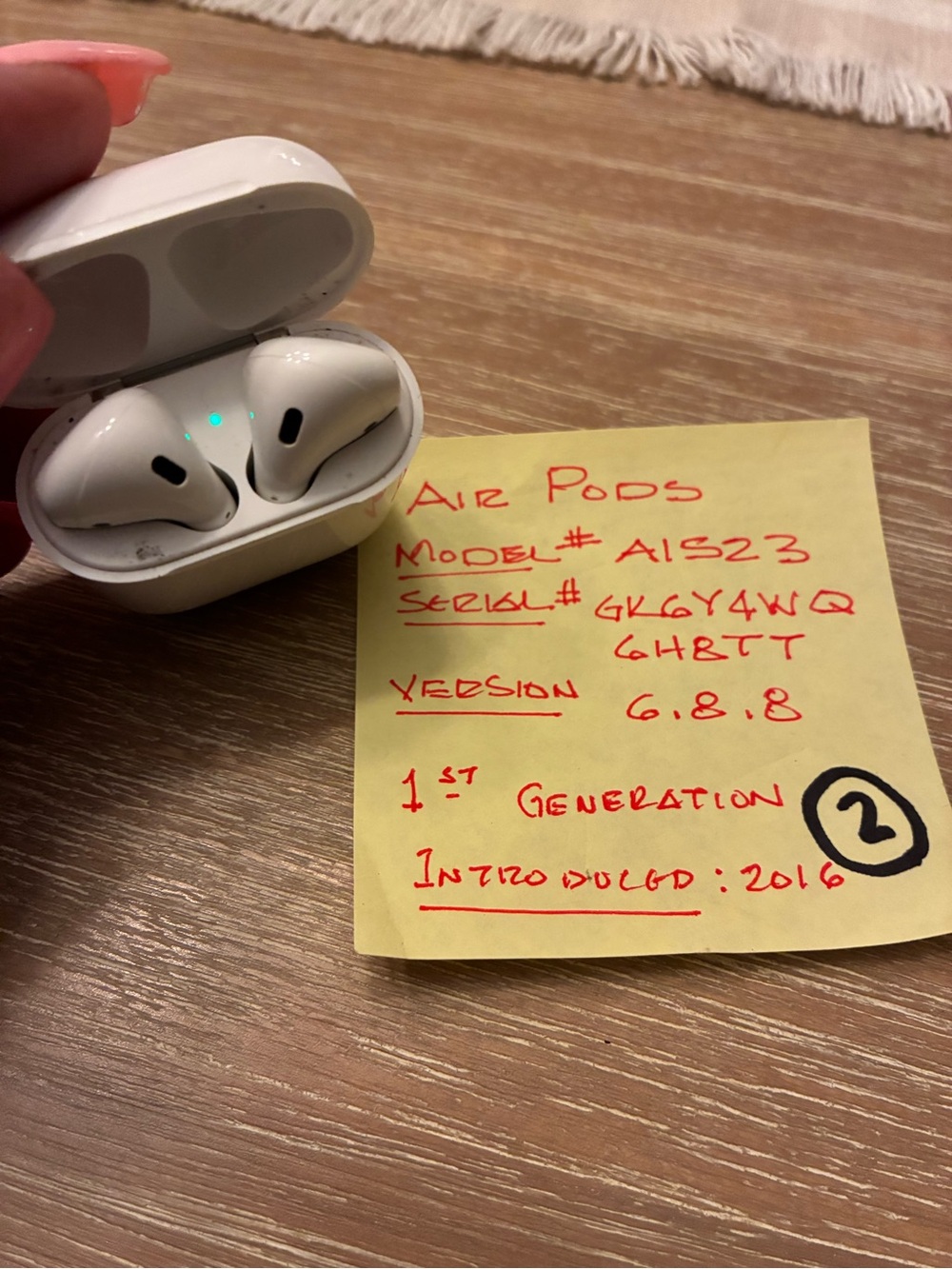 APPLE AirPods,  GENERATION ONE! These work perfectly! 🎶🎶🎶🎶🎶🎶🎶🎶
